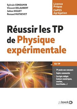 Télécharger le livre :  Réussir les TP de physique expérimentale