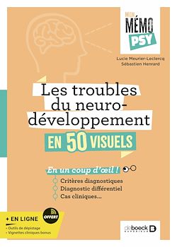 Télécharger le livre :  Mon mémo-psy - Les troubles du neurodéveloppement en 50 visuels