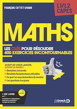 Télécharger le livre :  Maths – Les clés pour résoudre 400 exercices incontournables