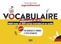 Téléchargez le livre :  Vocabulaire allemand A1-A2 en 1000 mots, 200 cartes mentales et en audio avec geniallemand