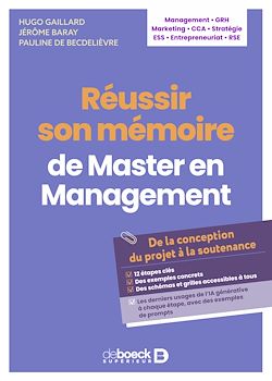 Télécharger le livre :  Réussir son mémoire de Master en Management