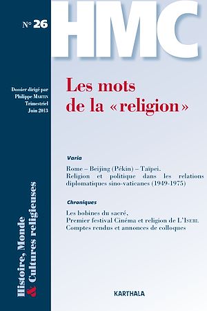 Download the eBook: Histoire, Monde et Cultures religieuses. N-26. Les mots de la "religion"
