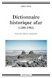 Télécharger le livre :  Dictionnaire historique afar