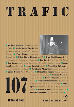 Téléchargez le livre :  Trafic N° 107 (Automne 2018)