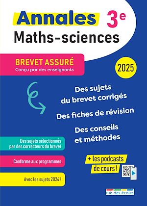 Téléchargez le livre :  Brevet Assuré : Annales Maths-Sciences - 3e - Édition 2025