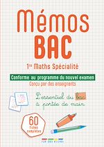 Télécharger le livre :  Mémos Bac 1re Maths Spécialité