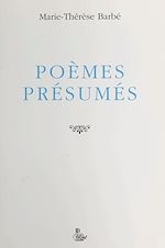 Télécharger le livre :  Poèmes présumés