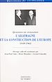 Télécharger le livre :  L'Allemagne et la construction de l'Europe (1949-1963)