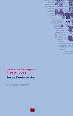 Télécharger le livre :  Parcours critique II (1959-1991)