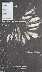 Télécharger le livre :  Qu'est-ce qu'on imagine écrire ?