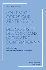 Télécharger le livre :  « Où est ce corps que j'entends ? »