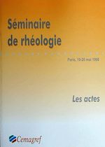 Télécharger le livre :  Séminaire de rhéologie