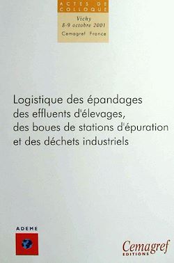 Télécharger le livre :  Logistique des épandages des effluents d'élevage, des boues de stations d'épuration et des déchets industriels