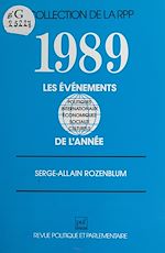 Télécharger le livre :  1989 : Les événements politiques, internationaux, économiques et sociaux, culturels et sportifs de l'année