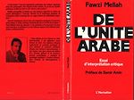 Télécharger le livre :  De l'unité arabe (essai d'interprétation critique)
