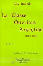 Télécharger le livre :  La classe ouvrière argentine (1929-1969)