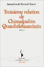 Download this eBook Troisième relation de Chimalpahin Quauhtlehuanitzin