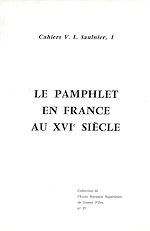 Download this eBook Le pamphlet en France au XVI<sup>e</sup> siècle