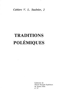 Télécharger le livre :  Traditions polémiques