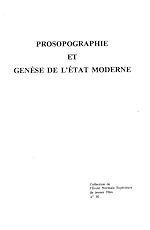 Download this eBook Prosopographie et genèse de l'État moderne