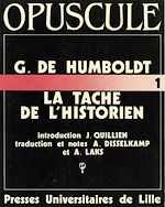 Télécharger le livre :  G. de Humboldt. La tâche de l'historien