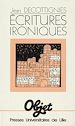 Télécharger le livre :  Écritures ironiques