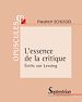 Télécharger le livre :  L'essence de la critique
