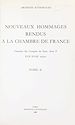 Télécharger le livre :  Nouveaux hommages rendus à la Chambre de France (2)