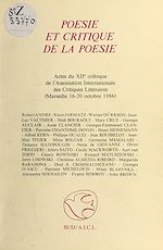Télécharger le livre :  Poésie et critique de la poésie