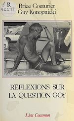 Télécharger le livre :  Réflexions sur la question goy