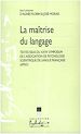 Télécharger le livre :  La maîtrise du langage