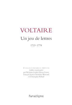 Téléchargez le livre :  Un jeu de lettres : 1723-1778
