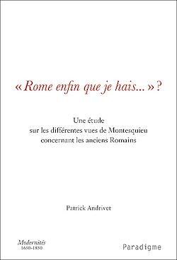 Télécharger le livre :  Rome enfin que je hais...?