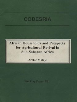 Télécharger le livre :  African households and prospects for agricultural revival in Sub-Saharan Africa