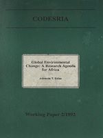 Télécharger le livre :  Global environmental change : A research agenda for Africa