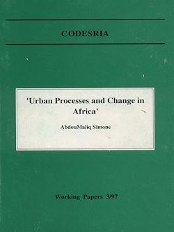 Télécharger le livre :  « Urban processes and change in Africa »
