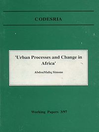 Télécharger le livre :  « Urban processes and change in Africa »
