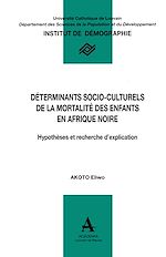 Télécharger le livre :  Déterminants socio-culturels de la mortalité des enfants en Afrique noire