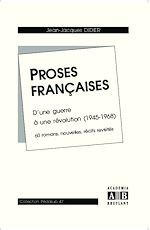 Télécharger le livre :  Proses françaises