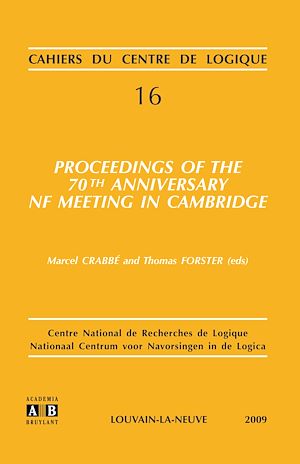 Téléchargez le livre :  PROCEEDINGS OF THE 70TH ANNIVERSARY NF MEETING IN CAMBRIDGE