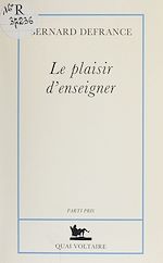 Télécharger le livre :  Le plaisir d'enseigner