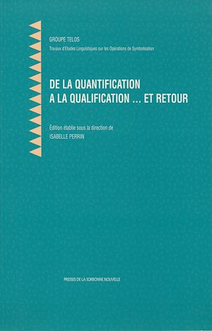 Téléchargez le livre :  De la quantification à la qualification... et retour