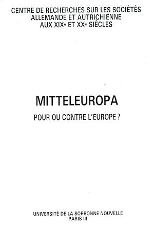 Téléchargez le livre :  Mitteleuropa