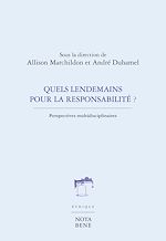 Télécharger le livre :  Quels lendemains pour la responsabilité ?