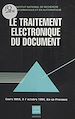 Télécharger le livre :  Le Traitement électronique du document