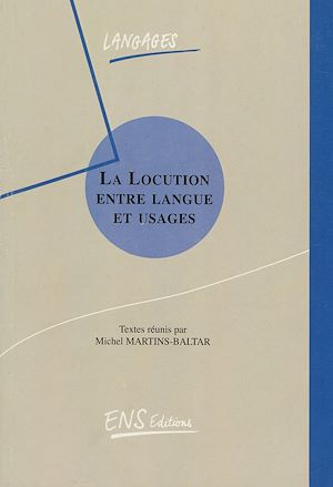 Download the eBook: La locution entre langue et usages