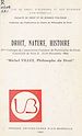 Télécharger le livre :  Droit, nature, histoire : Michel Villey, philosophe du droit