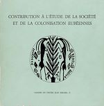 Télécharger le livre :  Contribution à l'étude de la société et de la colonisation eubéennes