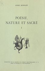 Télécharger le livre :  Poésie, nature et sacré (1) : Homère, Hésiode et le sentiment grec de la nature