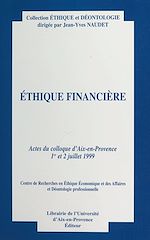Télécharger le livre :  Éthique financière